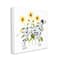 Stupell Industries Dalmatian Pet Dog Minimal Yellow Sunflower Field Canvas Wall Art